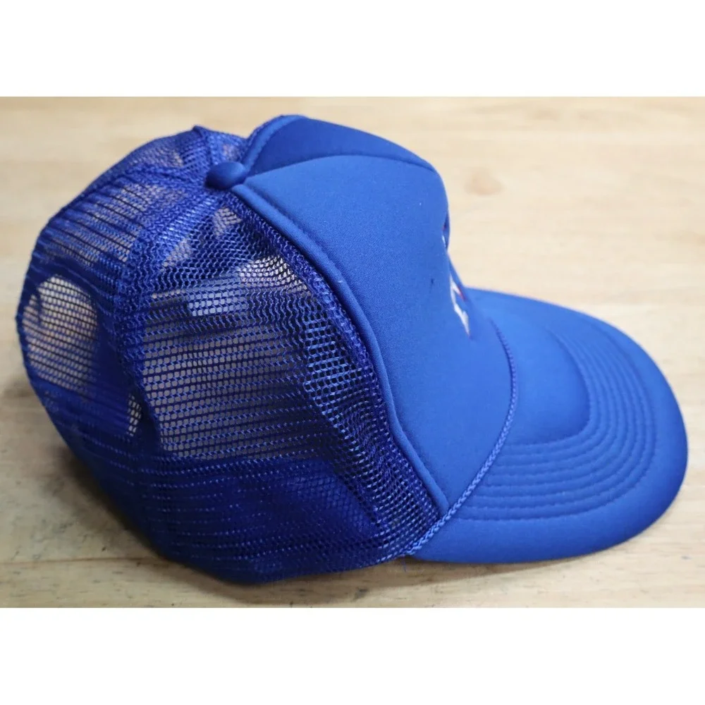 LA Dodgers Hearts Nissun Hat Cap Strap Back Adult‎ Blue MLB Polyester Trucker